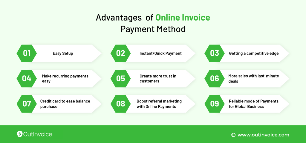 advantages of online payment methods